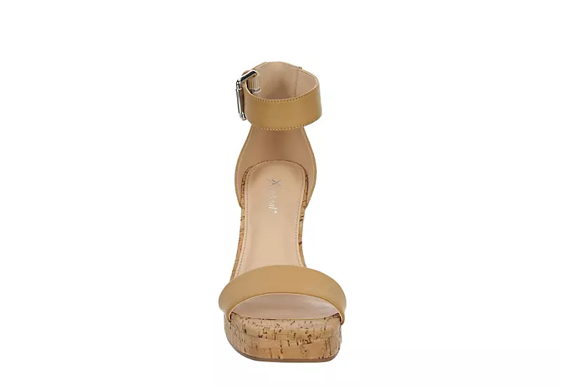 Xappeal Womens Amora Wedge Sandal - Tan 5 Xappeal Womens Amora Wedge Sandal - Tan - Image 3