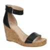 Xappeal Womens Amora Wedge Sandal - Black -Sale Shoes Store US 01 105217 00