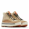 Sorel Womens Ona 503 Mid High Top Sneaker - Tan -Sale Shoes Store US 01 105789 00