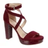 Limelight Womens Lainey Platform Sandal - Wine -Sale Shoes Store US 01 106134 00