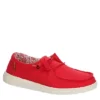 Heydude Womens Wendy Slip On Sneaker - Red -Sale Shoes Store US 01 106161 00