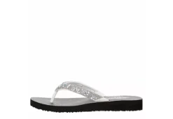 Skechers Womens Love Letter Flip Flop Sandal - White -Sale Shoes Store US 01 203261 03