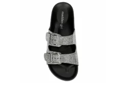Madden Girl Womens Teddy Footbed Slide Sandal - Black 14 Madden Girl Womens Teddy Footbed Slide Sandal - Black -Sale Shoes Store US 01 250030 05