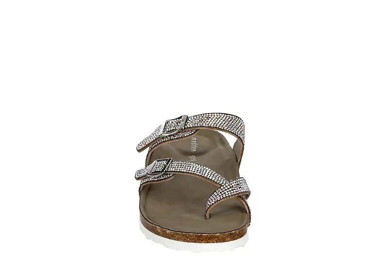 Madden Girl Womens Brycee Footbed Sandal - Med Metallic 5 Madden Girl Womens Brycee Footbed Sandal - Med Metallic - Image 3