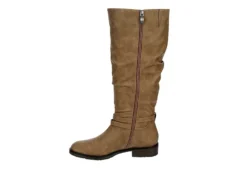 Xappeal Womens Nadeen Wide Calf Riding Boot - Taupe -Sale Shoes Store US 01 301863 03