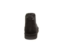 Bearpaw Womens Drew Short Fur Boot - Black -Sale Shoes Store US 01 301867 03