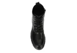 Limelight Womens Rudy Combat Boot - Black -Sale Shoes Store US 01 302010 05