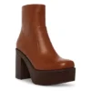 Madden Girl Womens Grace Dress Boot - Cognac -Sale Shoes Store US 01 302694 00