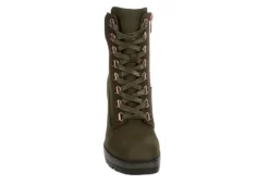 Limelight Womens Halle Lace-up Boot - Olive -Sale Shoes Store US 01 302780 02