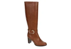Lauren Blakwell Womens Raquel Wide Calf Tall Dress Boot - Cognac