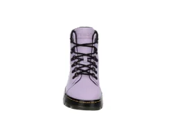 Dr. Martens Dr.martens Womens Combs Nylon Combat Boot - Lilac -Sale Shoes Store US 01 302907 02
