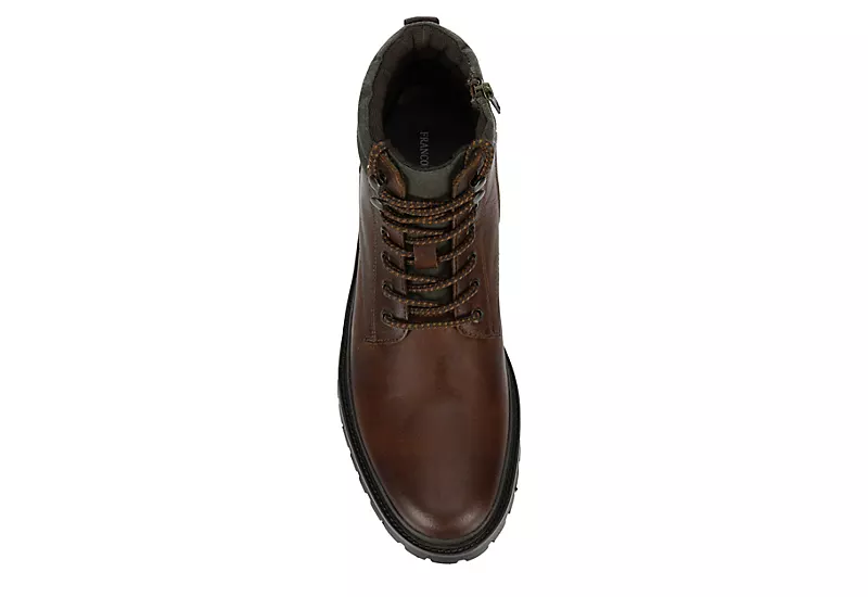 Franco Fortini Mens Range Lace-up Boot - Brown 7 Franco Fortini Mens Range Lace-up Boot - Brown - Image 6